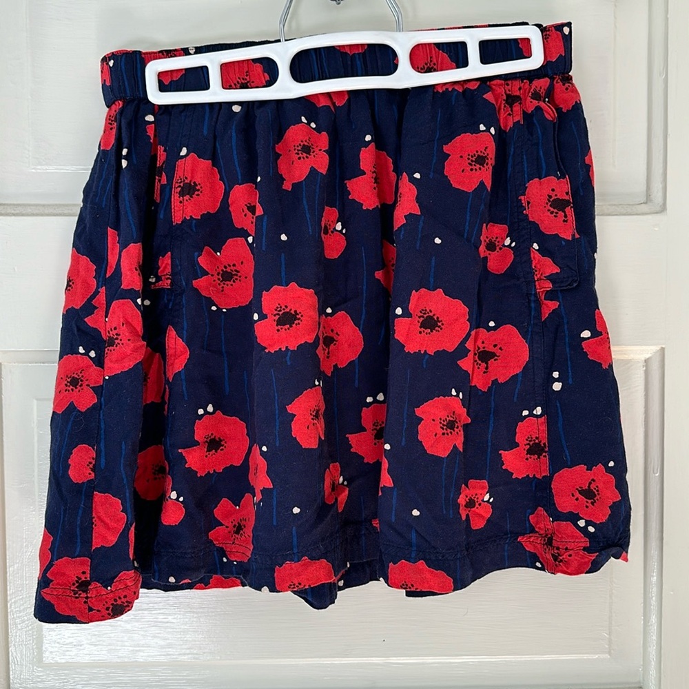 Poppy printed flowy mini skirt - M